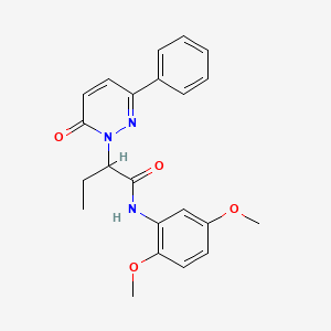 N-(2,5-dimethoxyphenyl)-2-(6-oxo-3-phenylpyridazin-1(6H)-yl)butanamide