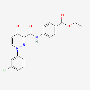 Ethyl 4-({[1-(3-chlorophenyl)-4-oxo-1,4-dihydropyridazin-3-yl]carbonyl}amino)benzoate