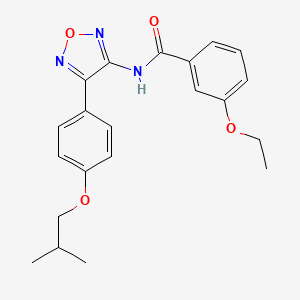 3-ethoxy-N-{4-[4-(2-methylpropoxy)phenyl]-1,2,5-oxadiazol-3-yl}benzamide