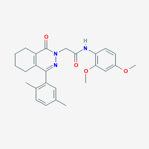 N-(2,4-dimethoxyphenyl)-2-[4-(2,5-dimethylphenyl)-1-oxo-5,6,7,8-tetrahydrophthalazin-2(1H)-yl]acetamide