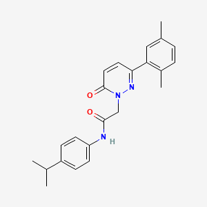 2-(3-(2,5-dimethylphenyl)-6-oxopyridazin-1(6H)-yl)-N-(4-isopropylphenyl)acetamide