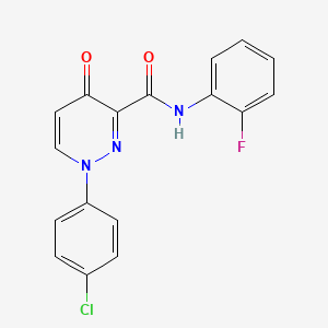 1-(4-chlorophenyl)-N-(2-fluorophenyl)-4-oxo-1,4-dihydropyridazine-3-carboxamide