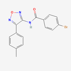 4-bromo-N-[4-(4-methylphenyl)-1,2,5-oxadiazol-3-yl]benzamide