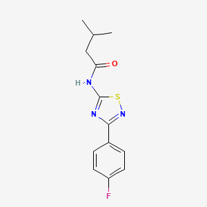 N-[3-(4-fluorophenyl)-1,2,4-thiadiazol-5-yl]-3-methylbutanamide