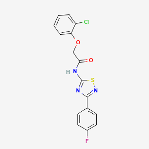 2-(2-chlorophenoxy)-N-[3-(4-fluorophenyl)-1,2,4-thiadiazol-5-yl]acetamide