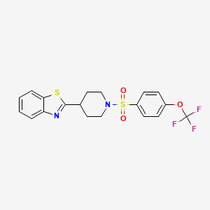 2-(1-{[4-(Trifluoromethoxy)phenyl]sulfonyl}piperidin-4-yl)-1,3-benzothiazole