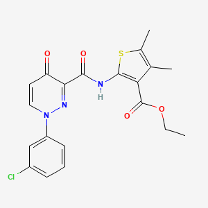 Ethyl 2-({[1-(3-chlorophenyl)-4-oxo-1,4-dihydropyridazin-3-yl]carbonyl}amino)-4,5-dimethylthiophene-3-carboxylate