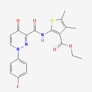 Ethyl 2-({[1-(4-fluorophenyl)-4-oxo-1,4-dihydropyridazin-3-yl]carbonyl}amino)-4,5-dimethylthiophene-3-carboxylate