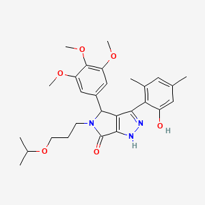 3-(2-hydroxy-4,6-dimethylphenyl)-5-[3-(propan-2-yloxy)propyl]-4-(3,4,5-trimethoxyphenyl)-4,5-dihydropyrrolo[3,4-c]pyrazol-6(1H)-one