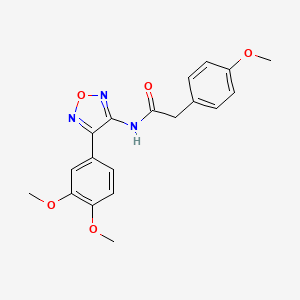 N-[4-(3,4-dimethoxyphenyl)-1,2,5-oxadiazol-3-yl]-2-(4-methoxyphenyl)acetamide