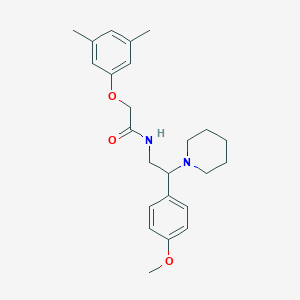 molecular formula C24H32N2O3 B11378384 2-(3,5-dimethylphenoxy)-N-[2-(4-methoxyphenyl)-2-(piperidin-1-yl)ethyl]acetamide 