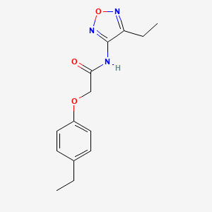 molecular formula C14H17N3O3 B11378402 N-(4-ethyl-1,2,5-oxadiazol-3-yl)-2-(4-ethylphenoxy)acetamide 