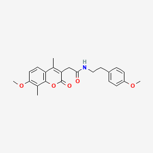 2-(7-methoxy-4,8-dimethyl-2-oxo-2H-chromen-3-yl)-N-[2-(4-methoxyphenyl)ethyl]acetamide