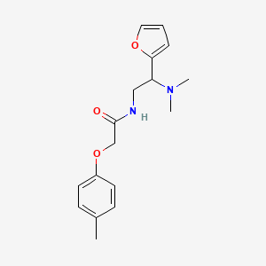 N-[2-(dimethylamino)-2-(furan-2-yl)ethyl]-2-(4-methylphenoxy)acetamide