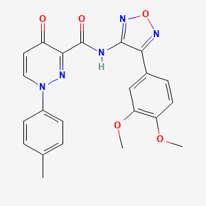 N-[4-(3,4-dimethoxyphenyl)-1,2,5-oxadiazol-3-yl]-1-(4-methylphenyl)-4-oxo-1,4-dihydropyridazine-3-carboxamide