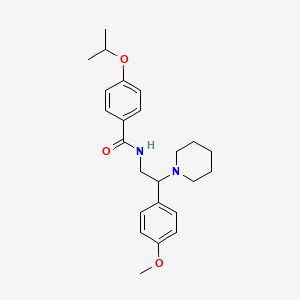 N-[2-(4-methoxyphenyl)-2-(piperidin-1-yl)ethyl]-4-(propan-2-yloxy)benzamide