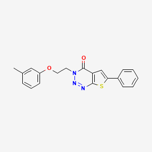 6-phenyl-3-(2-(m-tolyloxy)ethyl)thieno[2,3-d][1,2,3]triazin-4(3H)-one