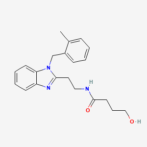 4-hydroxy-N-{2-[1-(2-methylbenzyl)-1H-benzimidazol-2-yl]ethyl}butanamide