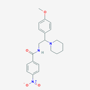 N-[2-(4-methoxyphenyl)-2-(piperidin-1-yl)ethyl]-4-nitrobenzamide