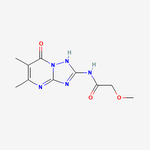 N-(5,6-dimethyl-7-oxo-4,7-dihydro[1,2,4]triazolo[1,5-a]pyrimidin-2-yl)-2-methoxyacetamide