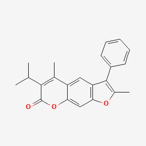 6-isopropyl-2,5-dimethyl-3-phenyl-7H-furo[3,2-g]chromen-7-one