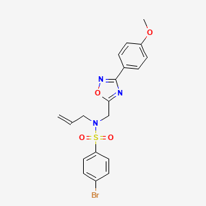 4-bromo-N-{[3-(4-methoxyphenyl)-1,2,4-oxadiazol-5-yl]methyl}-N-(prop-2-en-1-yl)benzenesulfonamide