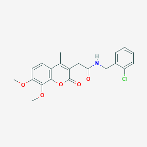 N-(2-chlorobenzyl)-2-(7,8-dimethoxy-4-methyl-2-oxo-2H-chromen-3-yl)acetamide