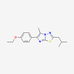 6-(4-Ethoxyphenyl)-5-methyl-2-(2-methylpropyl)imidazo[2,1-b][1,3,4]thiadiazole