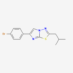 6-(4-Bromophenyl)-2-(2-methylpropyl)imidazo[2,1-b][1,3,4]thiadiazole