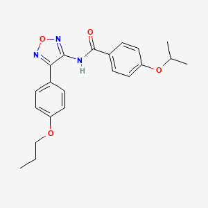 4-(propan-2-yloxy)-N-[4-(4-propoxyphenyl)-1,2,5-oxadiazol-3-yl]benzamide