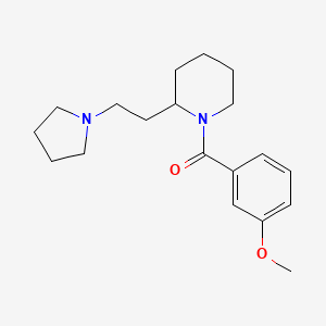 (3-Methoxyphenyl){2-[2-(pyrrolidin-1-yl)ethyl]piperidin-1-yl}methanone