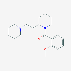 molecular formula C20H30N2O2 B11378734 2-Methoxyphenyl 2-(2-piperidylethyl)piperidyl ketone 