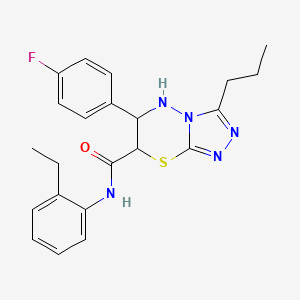 N-(2-ethylphenyl)-6-(4-fluorophenyl)-3-propyl-6,7-dihydro-5H-[1,2,4]triazolo[3,4-b][1,3,4]thiadiazine-7-carboxamide