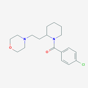 4-{2-[1-(4-Chlorobenzoyl)piperidin-2-yl]ethyl}morpholine