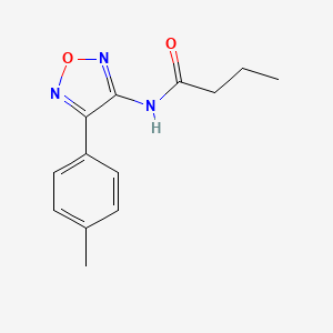 N-[4-(4-methylphenyl)-1,2,5-oxadiazol-3-yl]butanamide