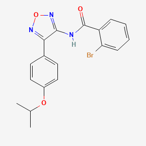 2-bromo-N-{4-[4-(propan-2-yloxy)phenyl]-1,2,5-oxadiazol-3-yl}benzamide