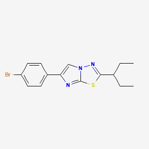 6-(4-Bromophenyl)-2-(pentan-3-yl)imidazo[2,1-b][1,3,4]thiadiazole