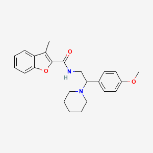 N-[2-(4-methoxyphenyl)-2-(piperidin-1-yl)ethyl]-3-methyl-1-benzofuran-2-carboxamide