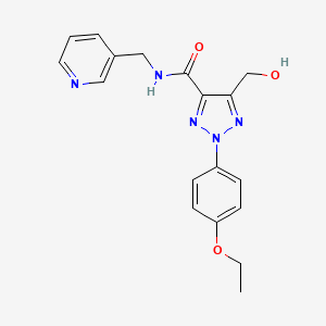 2-(4-ethoxyphenyl)-5-(hydroxymethyl)-N-(pyridin-3-ylmethyl)-2H-1,2,3-triazole-4-carboxamide