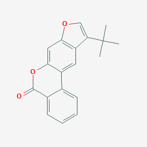 molecular formula C19H16O3 B11379030 10-tert-butyl-5H-benzo[c]furo[3,2-g]chromen-5-one 