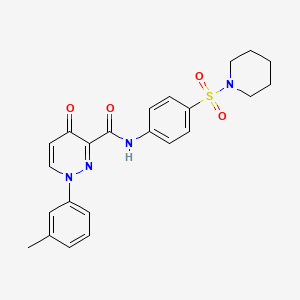 1-(3-methylphenyl)-4-oxo-N-[4-(piperidin-1-ylsulfonyl)phenyl]-1,4-dihydropyridazine-3-carboxamide