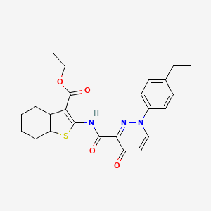 Ethyl 2-({[1-(4-ethylphenyl)-4-oxo-1,4-dihydropyridazin-3-yl]carbonyl}amino)-4,5,6,7-tetrahydro-1-benzothiophene-3-carboxylate