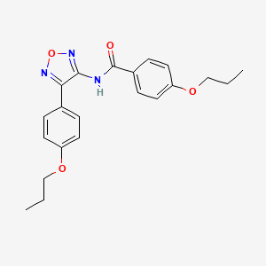 4-propoxy-N-[4-(4-propoxyphenyl)-1,2,5-oxadiazol-3-yl]benzamide