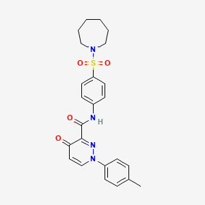 N-[4-(azepan-1-ylsulfonyl)phenyl]-1-(4-methylphenyl)-4-oxo-1,4-dihydropyridazine-3-carboxamide