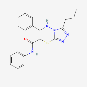 N-(2,5-dimethylphenyl)-6-phenyl-3-propyl-6,7-dihydro-5H-[1,2,4]triazolo[3,4-b][1,3,4]thiadiazine-7-carboxamide