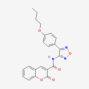 N-[4-(4-butoxyphenyl)-1,2,5-oxadiazol-3-yl]-2-oxo-2H-chromene-3-carboxamide