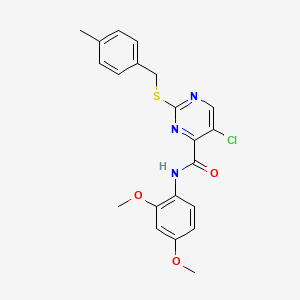 5-chloro-N-(2,4-dimethoxyphenyl)-2-[(4-methylbenzyl)sulfanyl]pyrimidine-4-carboxamide