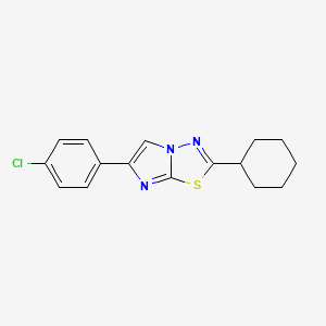 6-(4-Chlorophenyl)-2-cyclohexylimidazo[2,1-b][1,3,4]thiadiazole