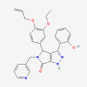 4-[3-ethoxy-4-(prop-2-en-1-yloxy)phenyl]-3-(2-hydroxyphenyl)-5-(pyridin-3-ylmethyl)-4,5-dihydropyrrolo[3,4-c]pyrazol-6(1H)-one