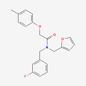 N-(3-fluorobenzyl)-N-(furan-2-ylmethyl)-2-(4-methylphenoxy)acetamide